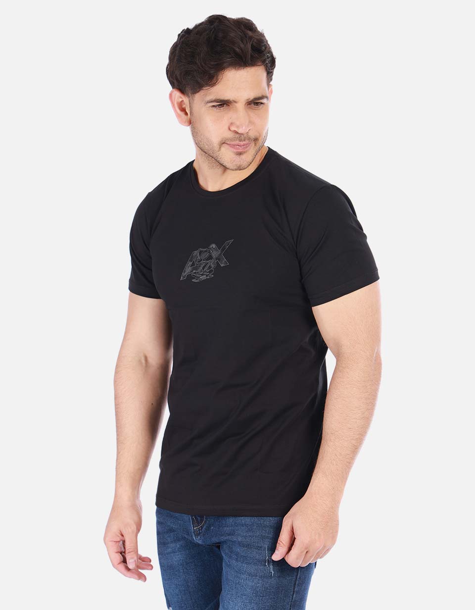 Camiseta básica estampada Hombre