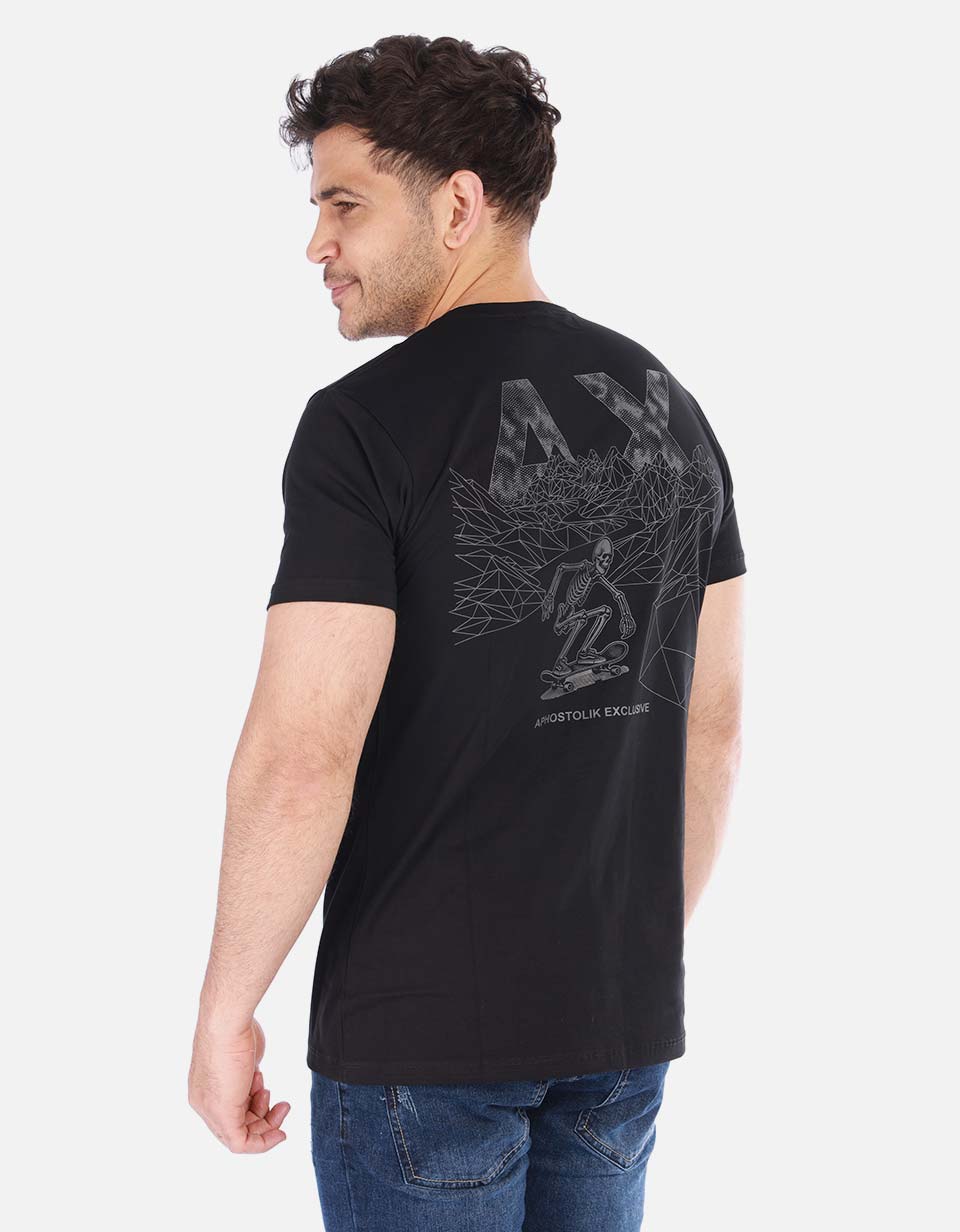 Camiseta básica estampada Hombre