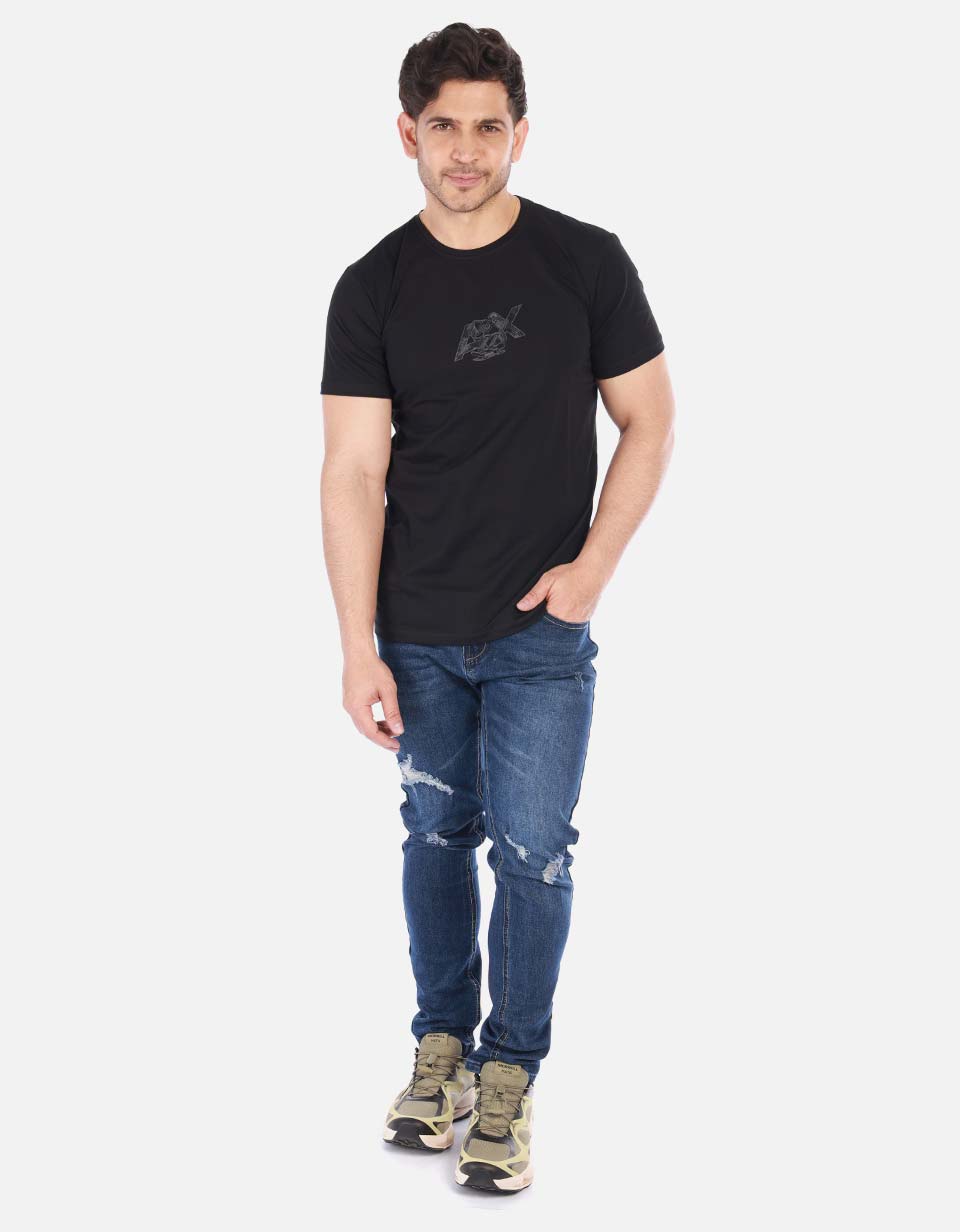 Camiseta básica estampada Hombre