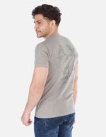 Camiseta básica estampada Hombre