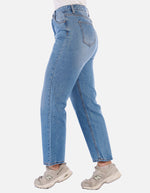 Jean Recto tiro alto Mujer