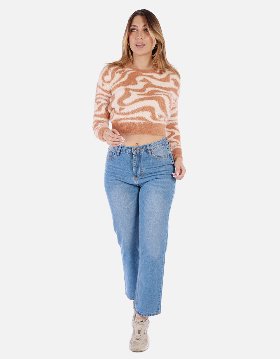 Suéter estampado Mujer