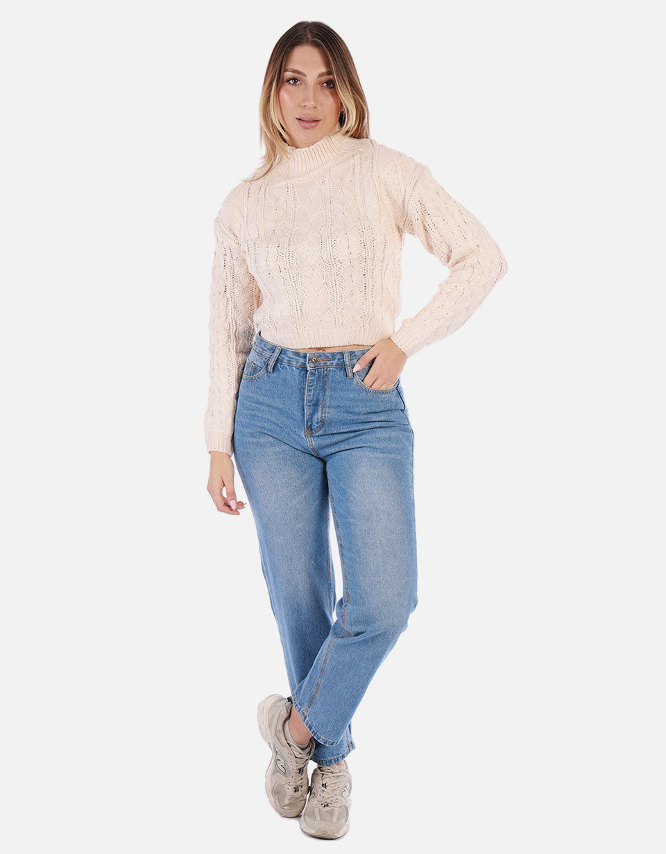 Suéter trenzado Mujer