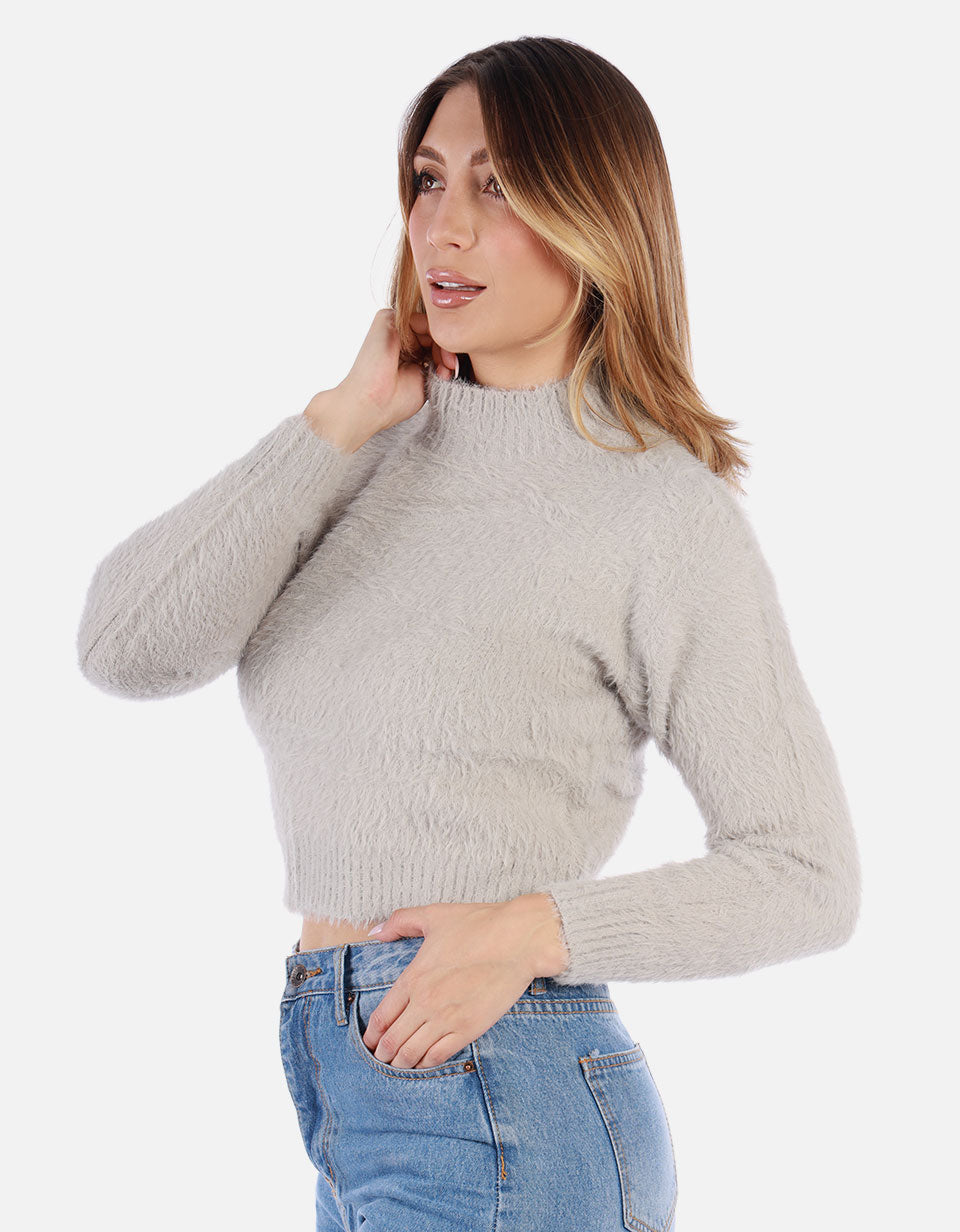 Suéter peludo Mujer