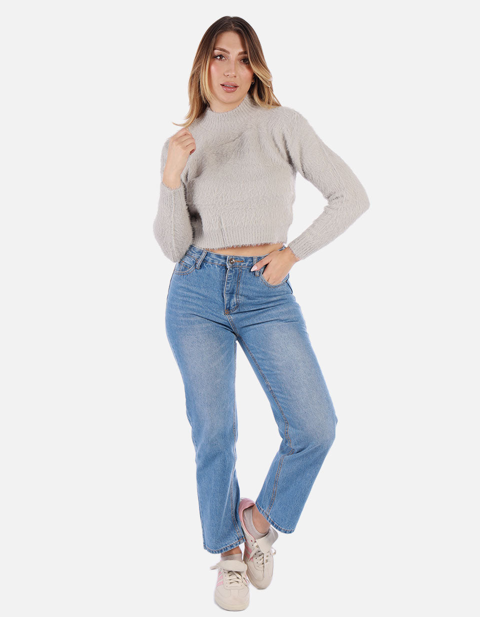 Suéter peludo Mujer