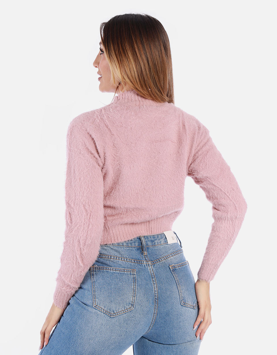 Suéter peludo Mujer