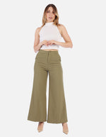 Pantalón Bota ancha verde Mujer