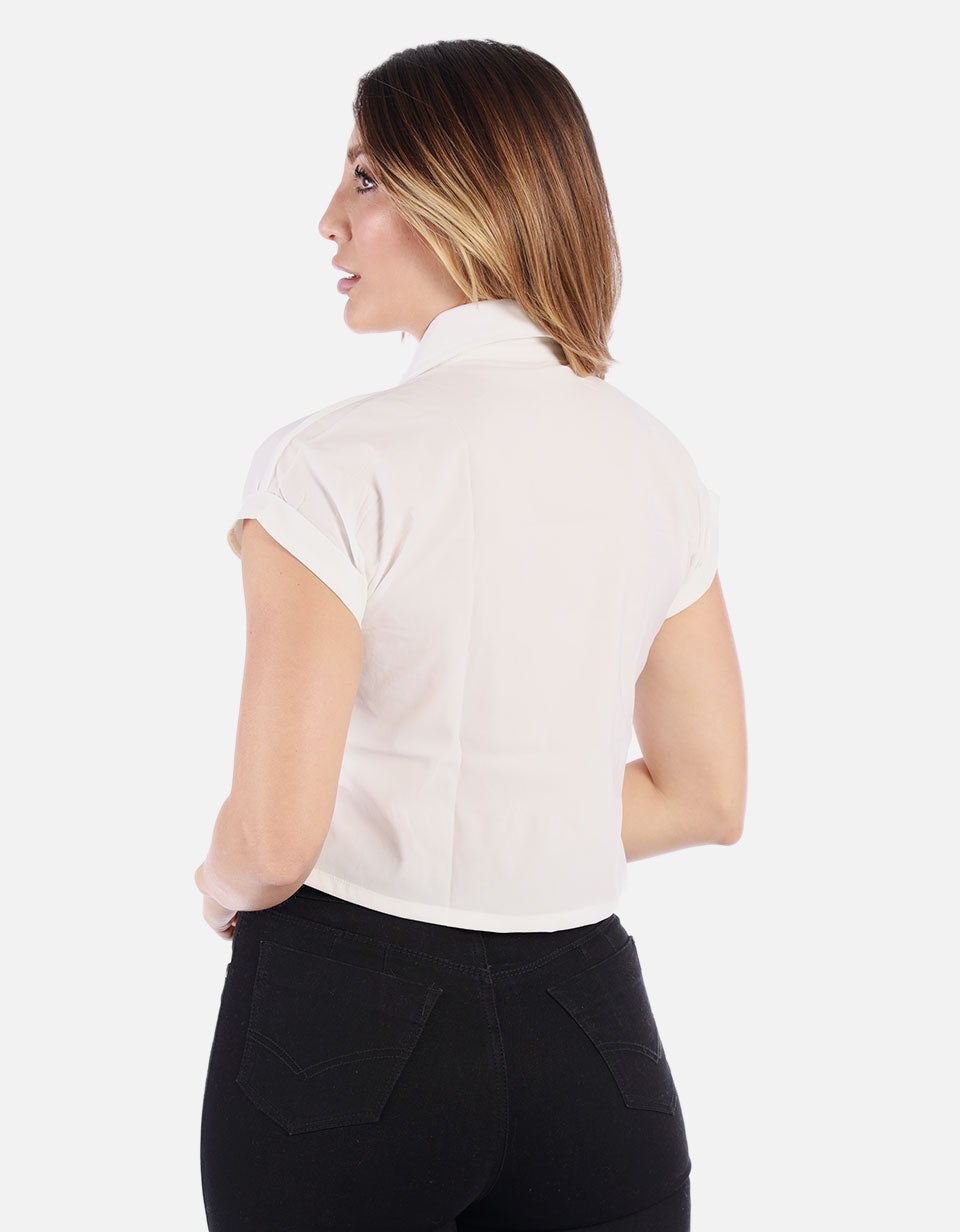Blusa Mujer con Bolsillo decorado