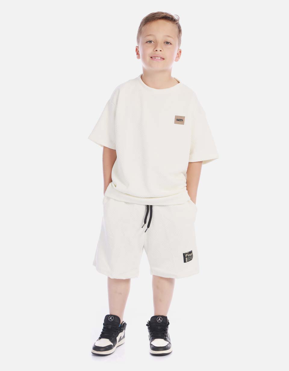 Conjunto niño camiseta y short casual