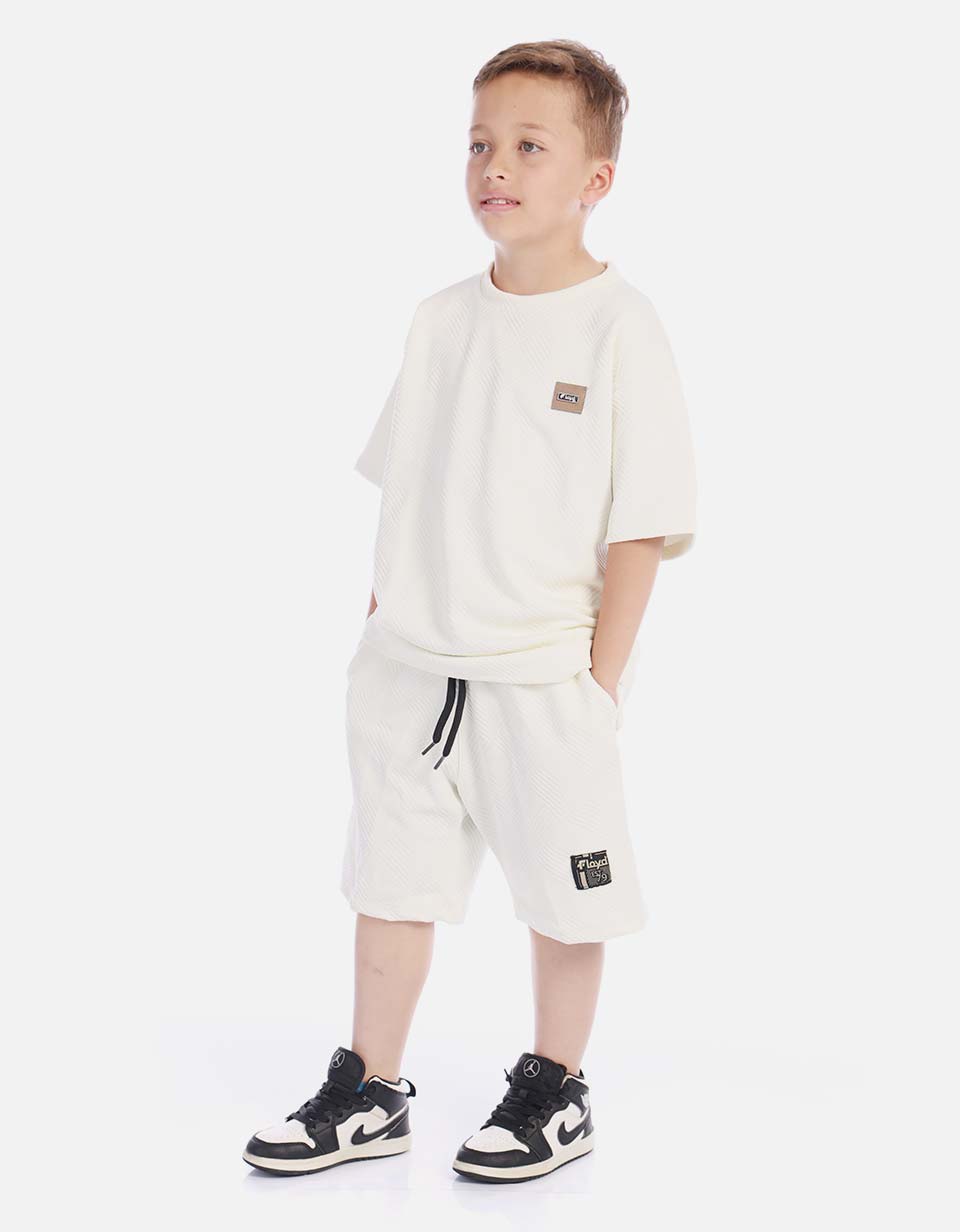 Conjunto niño camiseta y short casual