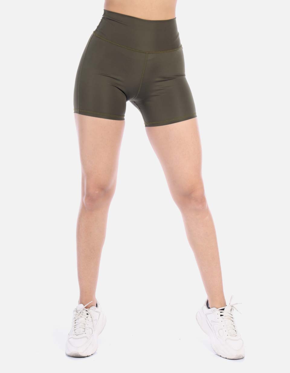 Short negro deportivo Mujer control abdomen
