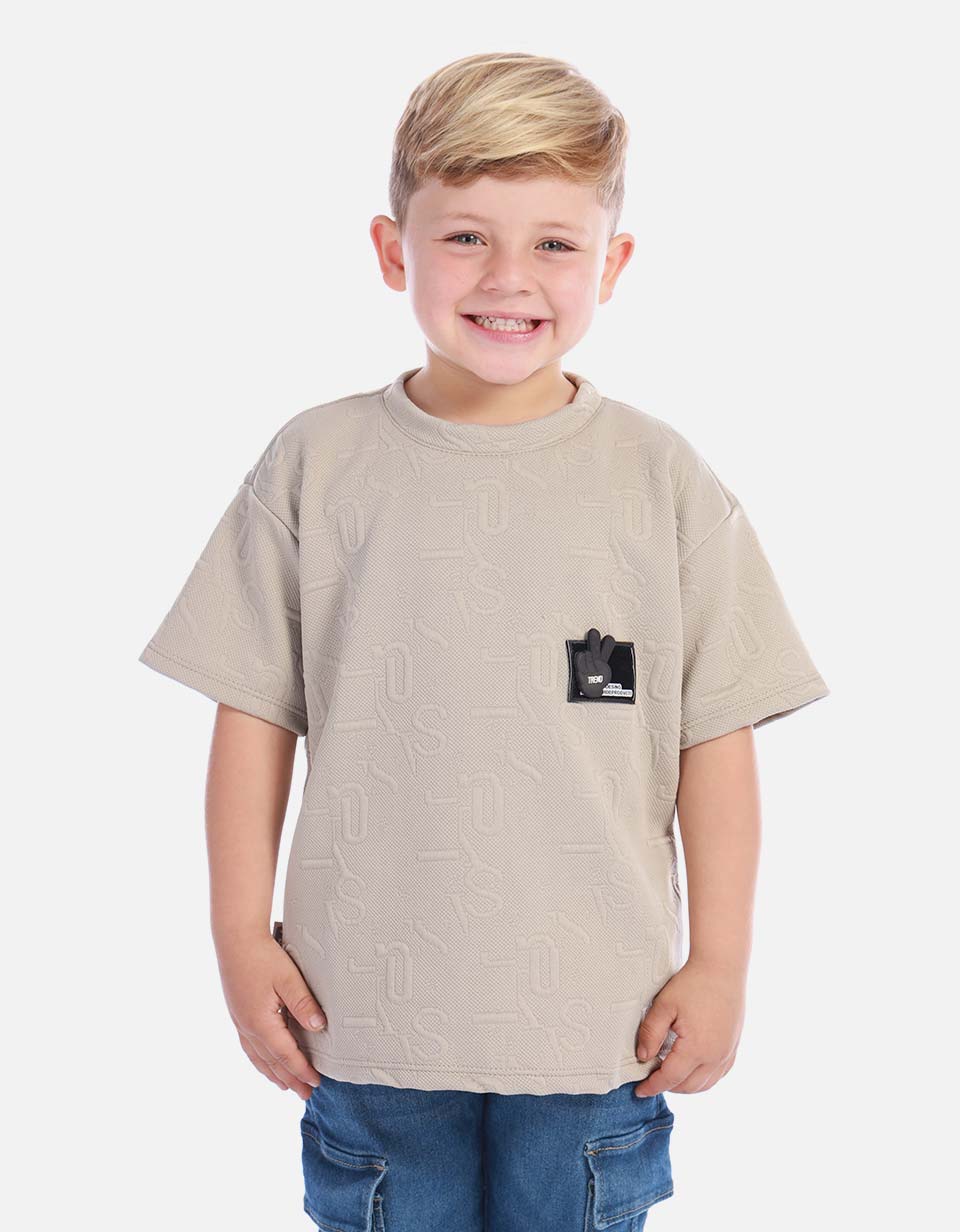 Camiseta básica niño en algodón suave