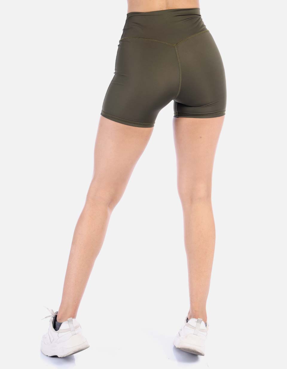 Short negro deportivo Mujer control abdomen
