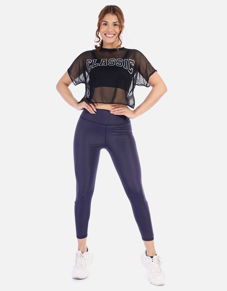 Leggins deportivo Mujer con pretina alta y portección UV