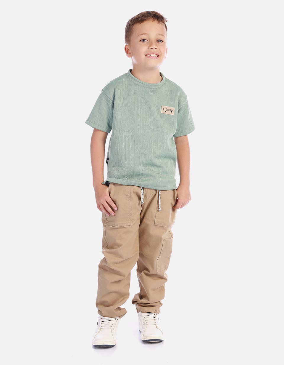 Pantalón cargo niño resistente y cómodo
