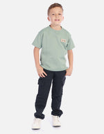 Pantalón niño casual con bolsillos cargo