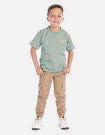 Jogger cargo niño con cordón ajustable