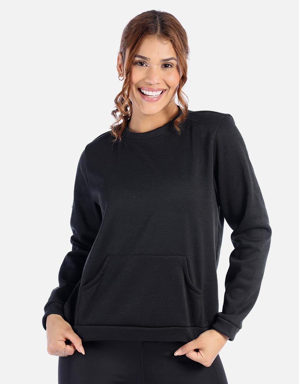 buzo deportivo unicolor para mujer