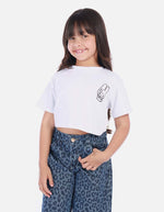 Camisa para niña con estampado de conejo