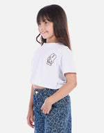 Camisa para niña con estampado de conejo