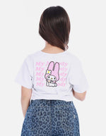 Camisa para niña con estampado de conejo