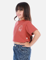 Camisa para niña con estampado de conejo