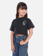 Camisa para niña con estampado de conejo