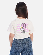 Camisa para niña con estampado de conejo