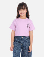 Camisa para niña con estampado de conejo