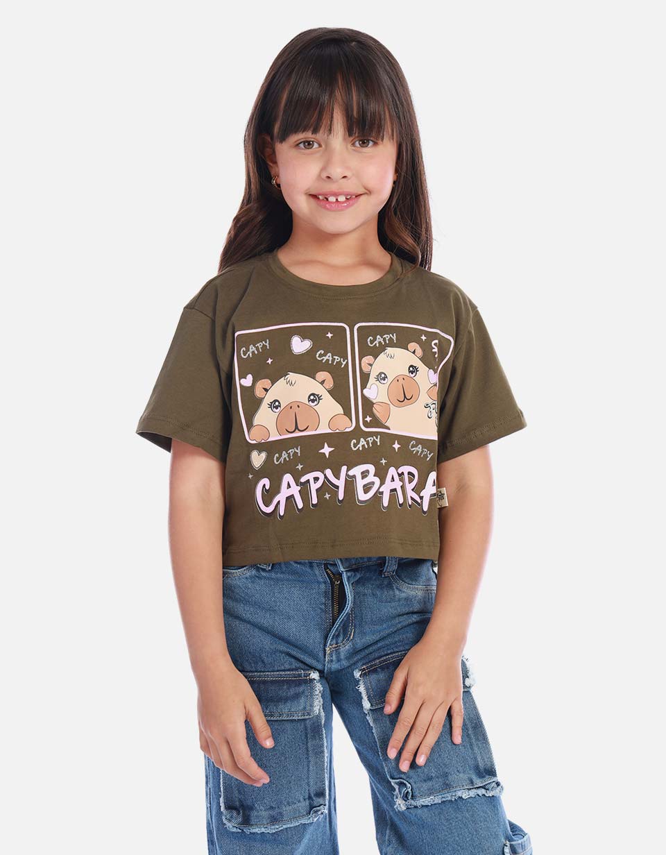 Blusa para niña con estampado de Capibara