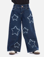 Jean estrellas para niña con estilo divertido