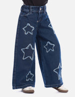 Jean estrellas para niña con estilo divertido