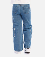 Jean cargo para niña con ajuste cómodo