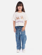 Jean cargo para niña con ajuste cómodo