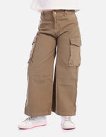 Pantalón en drill para niña cómodo y resistente