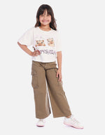 Pantalón en drill para niña cómodo y resistente