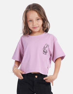 Camisa para niña con estampado de conejo