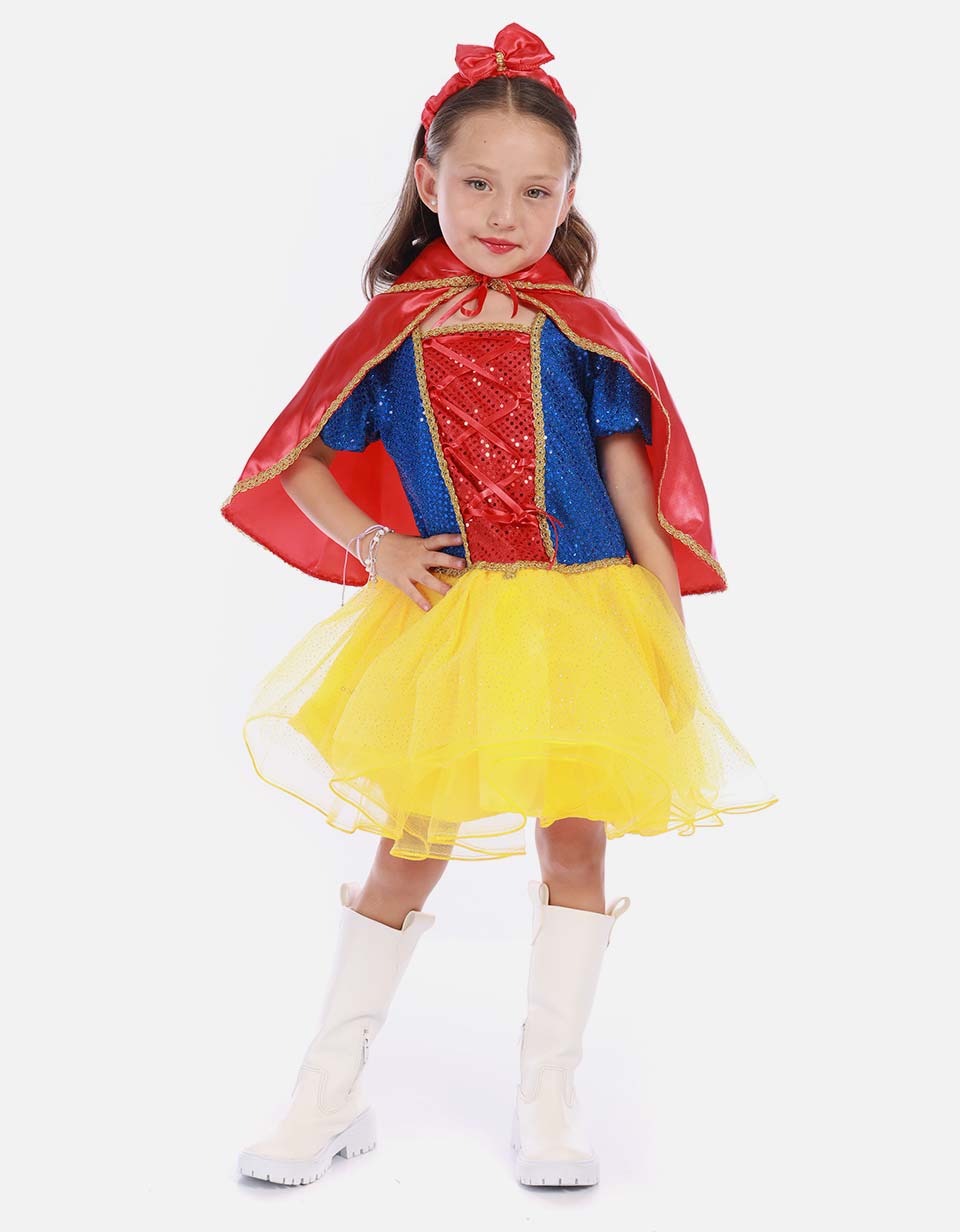 Disfraz Para Niña de Blanca Nieves