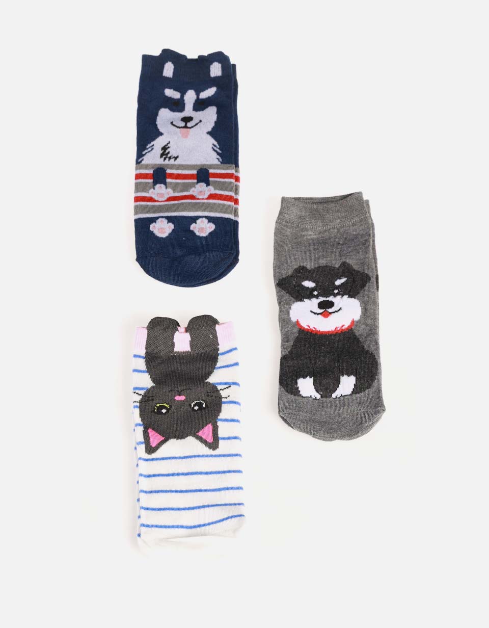 Pack x3 Medias De animales