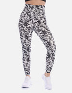 Leggins jaspeado mujer tiro alto