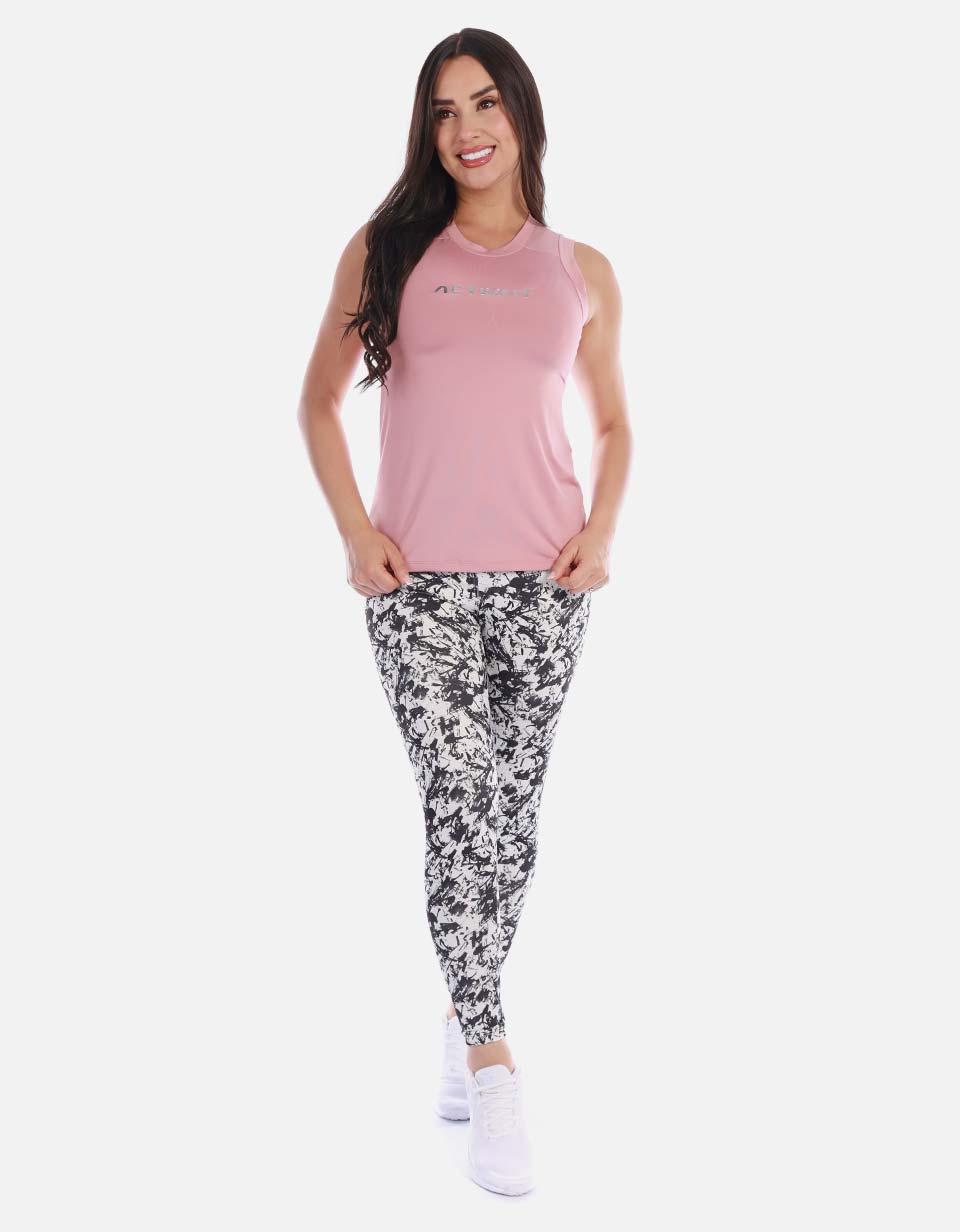 Camiseta deportiva mujer espalda cruzada