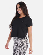 Camiseta deportiva mujer fit con tejido suave