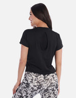 Camiseta deportiva mujer fit con tejido suave