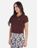 Camiseta deportiva mujer fit con tejido suave