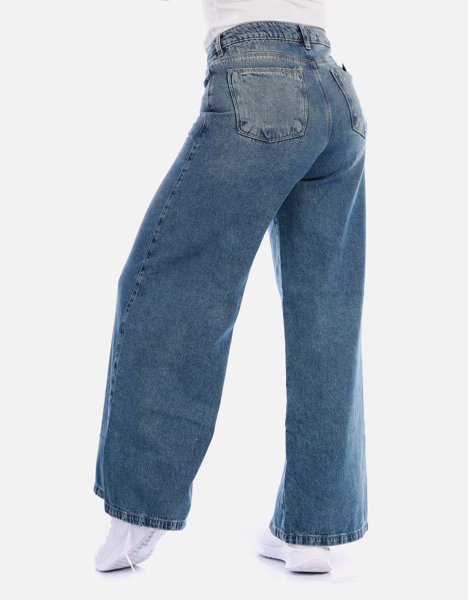 Jean skinny tiro medio mujer