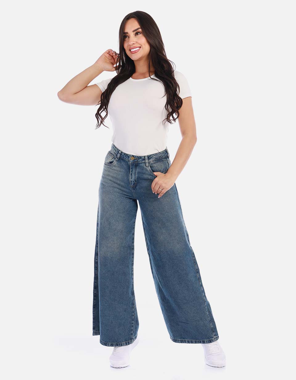 Jean skinny tiro medio mujer
