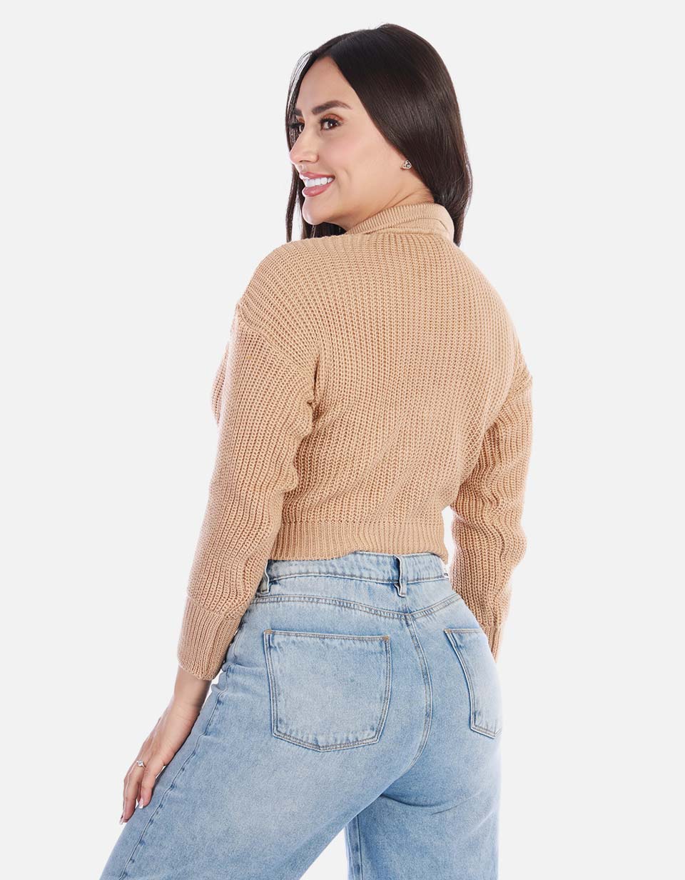 Buzo tipo polo mujer