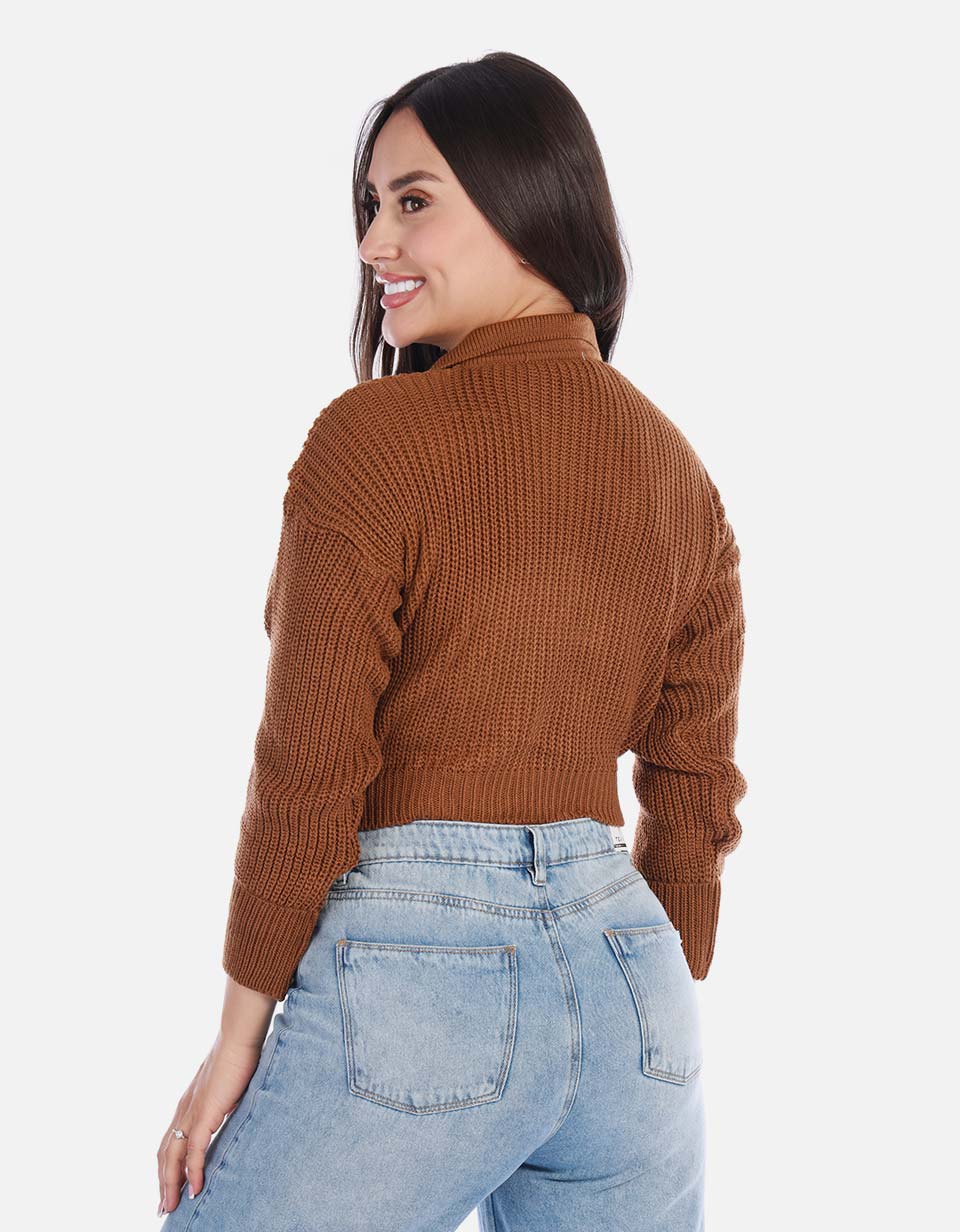 Buzo tipo polo mujer