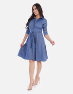 Vestido amplio con vuelo femenino