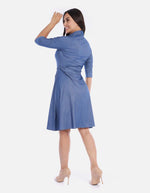 Vestido amplio con vuelo femenino